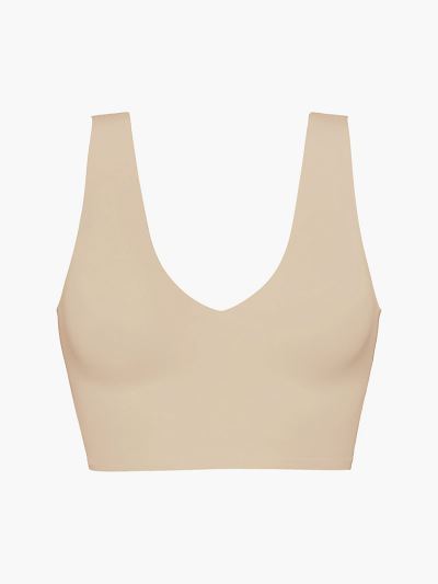 Calvin Klein Underwear HU851204 | Calvin Klein Invisibles Női Bralette Bézs